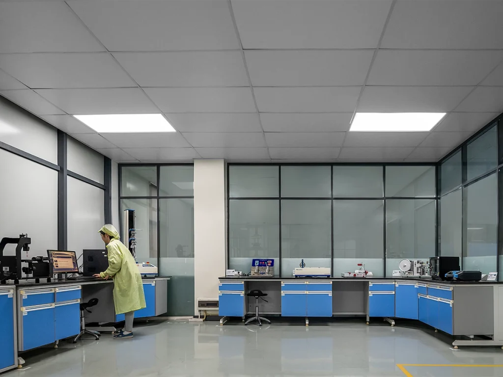 MakeID label printer production workshop operation table