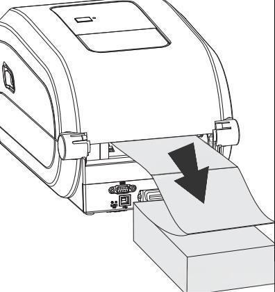 Label printer in work