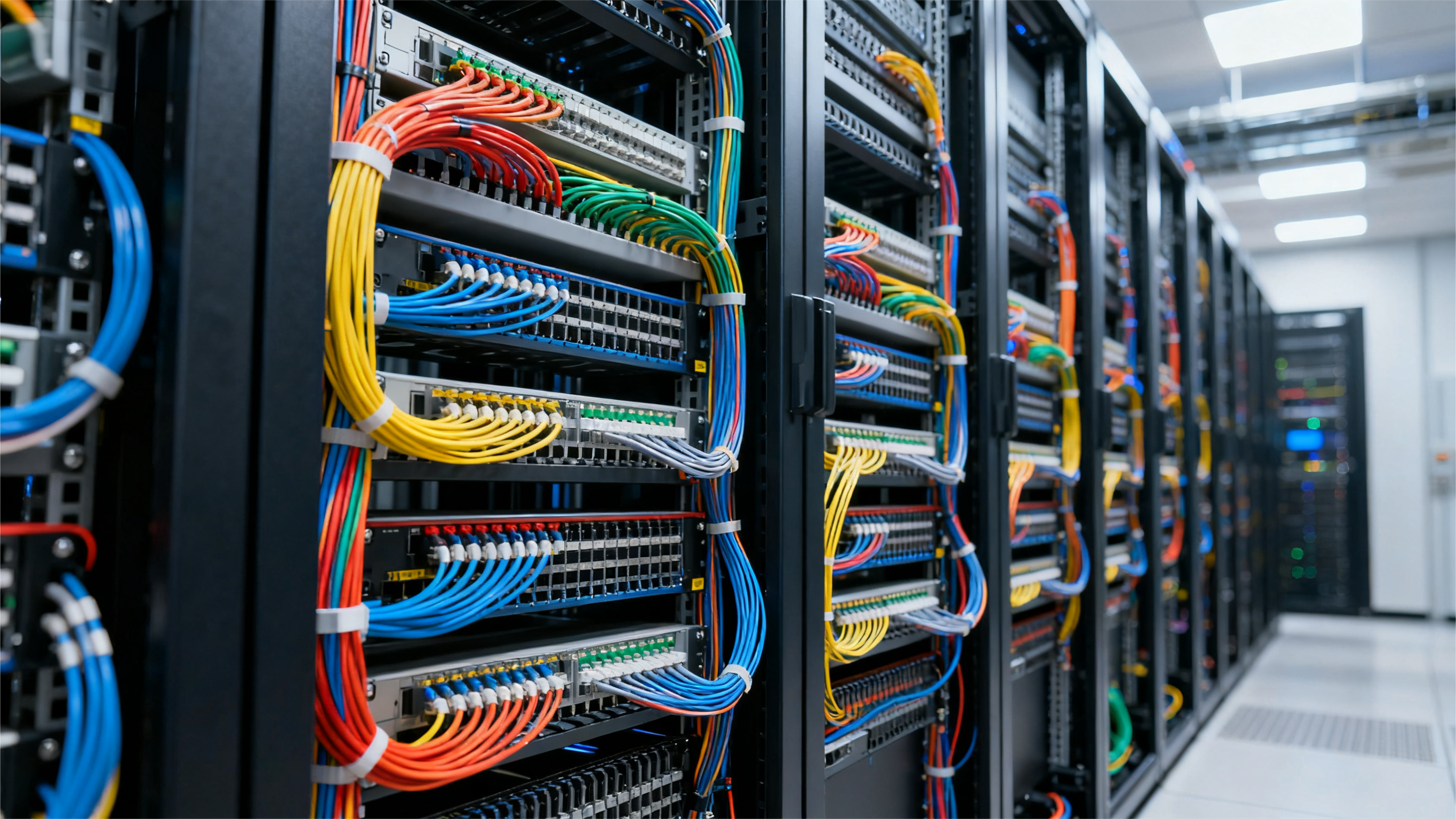 Fiber optic cable labels for data center wiring