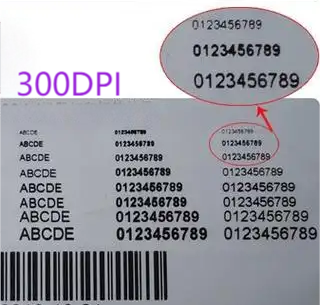 300dpi label printer printing effect