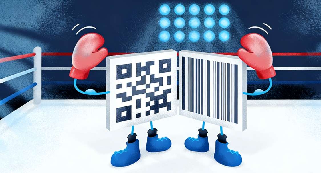 Barcode and qr code