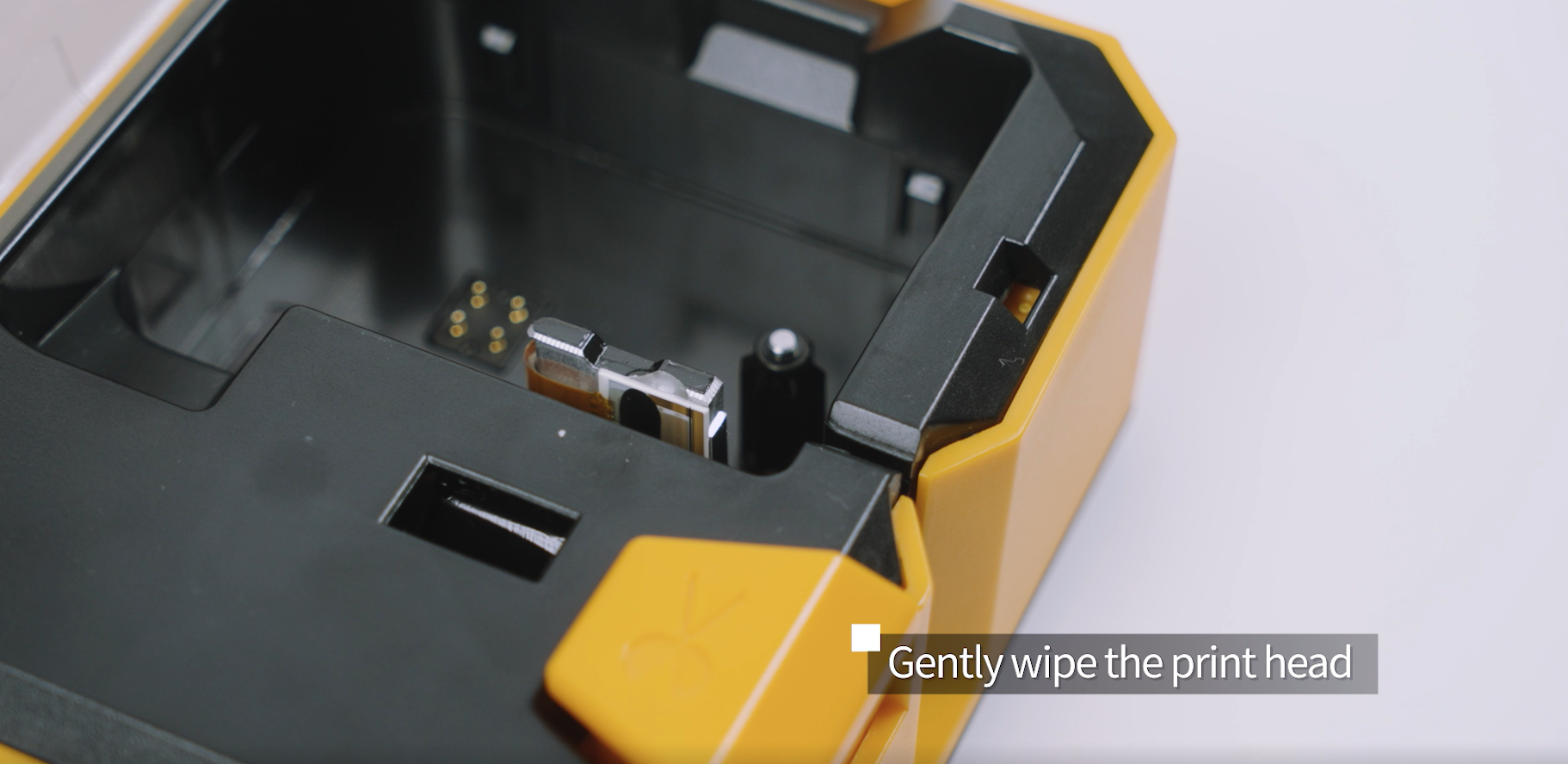 Gently wipe the print head