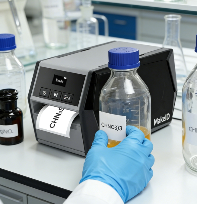 MakeID D50 Lab Label Printing