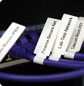 Custom waterproof labels for cables