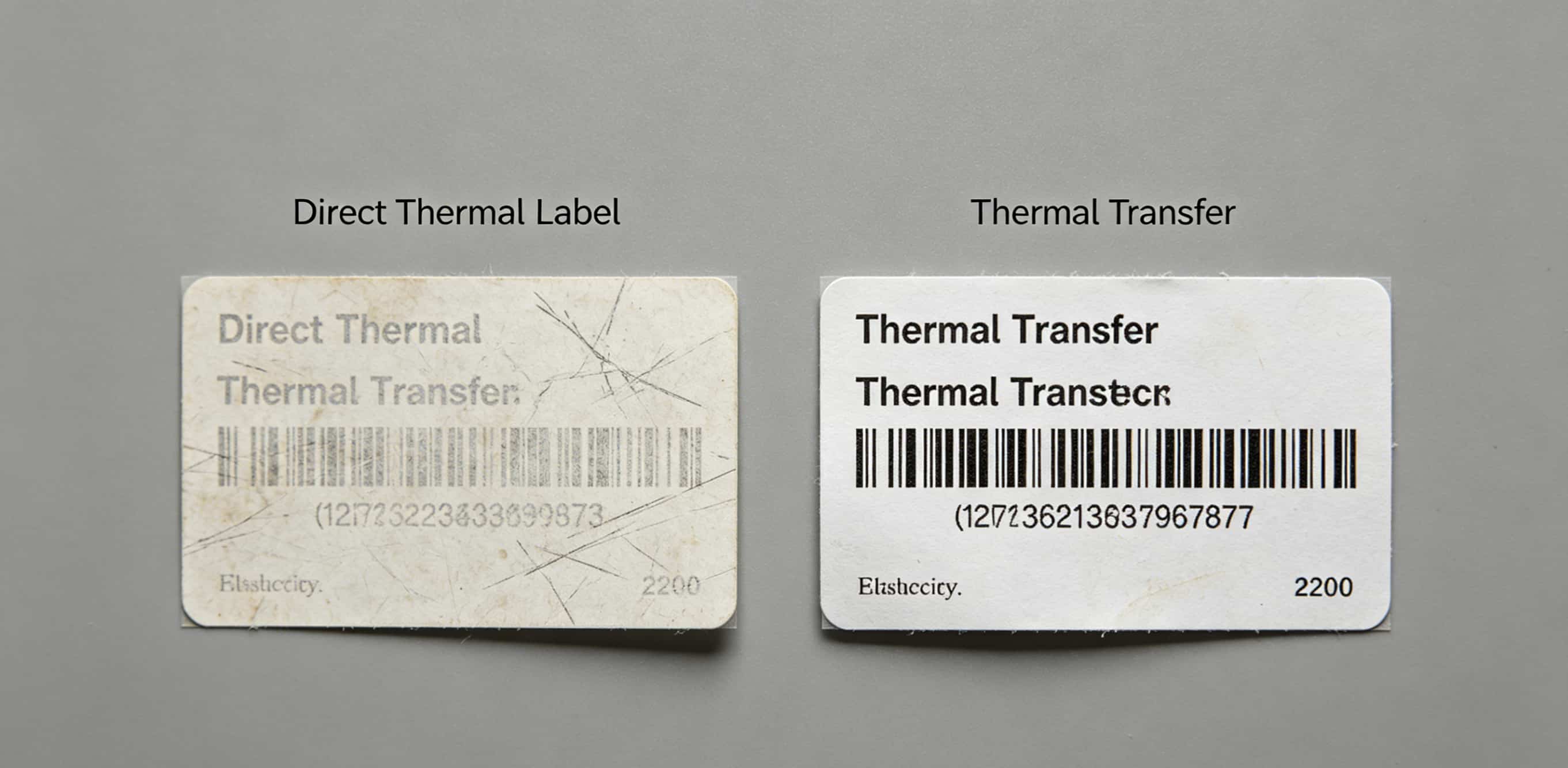 direct thermal vs thermal transfer label durability comparison