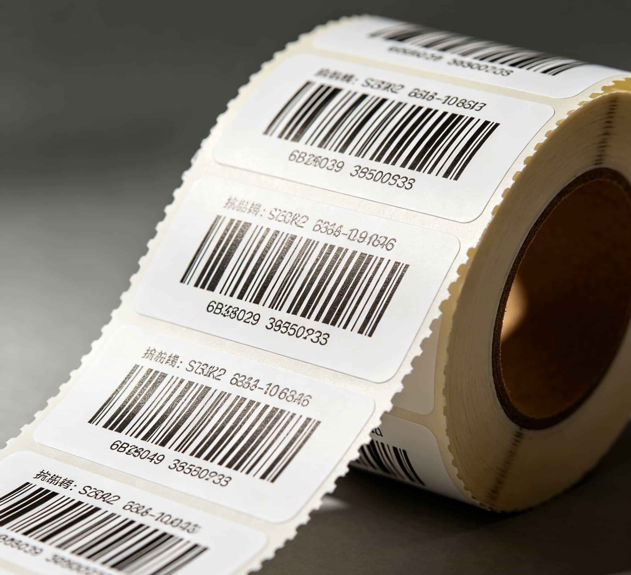 warehouse labels printed with wax thermal transfer ribbon